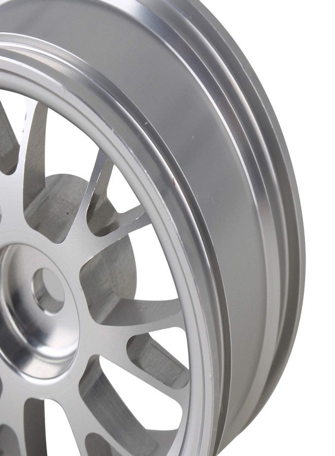 Mxfans 4PCS RC Silver Y-Shape Wheel Rim Aluminum Alloy Upgrade 52mm Diameter Wheel Rim RC 1/10 On-Road Car & Drift Car - Image 5